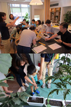 2015年9月　「親子食育イベント　ベランダで野菜作り講座」