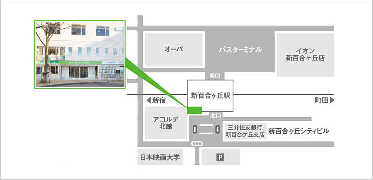 新ゆり 小田急 住まいのプラザ 案内図